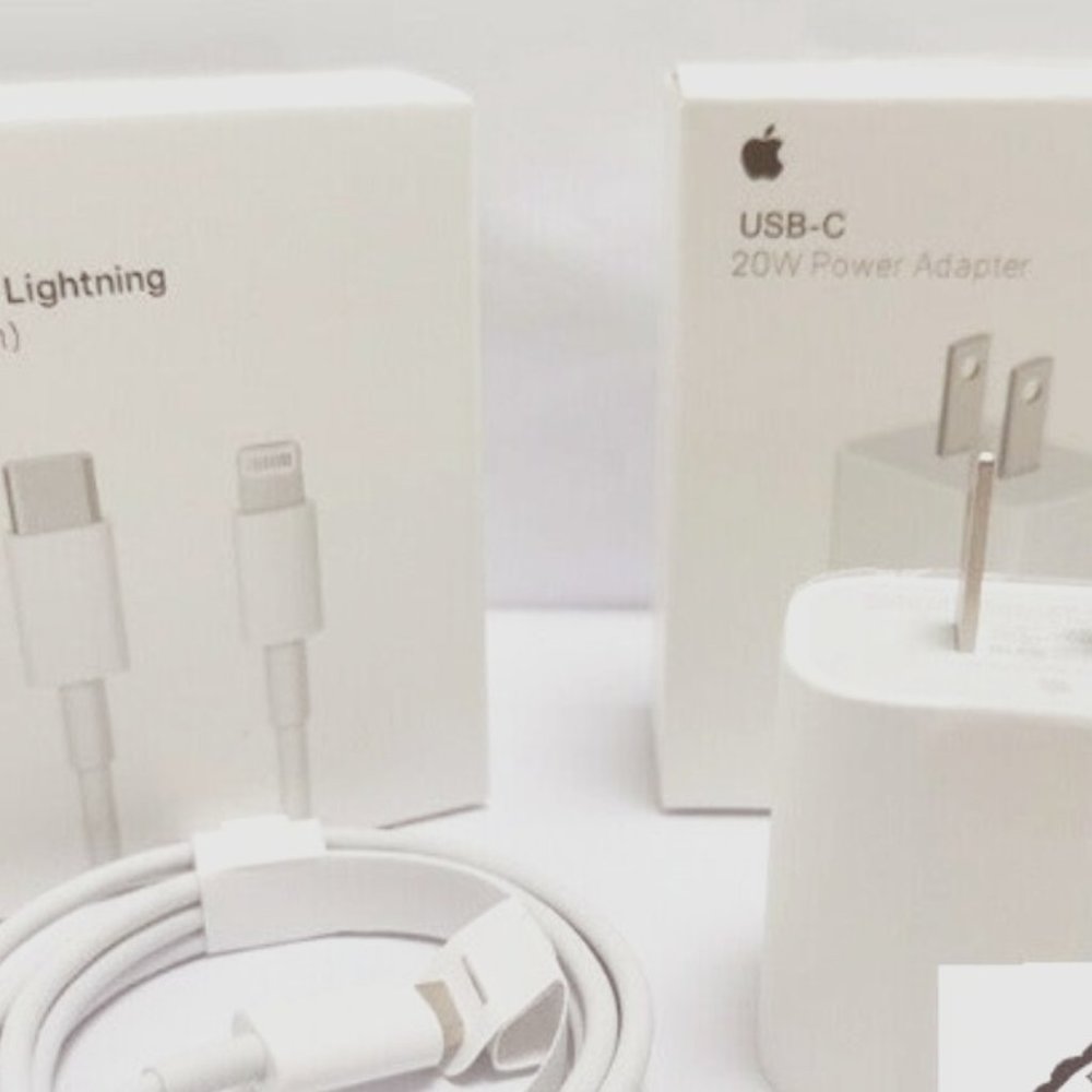 20W Power Adapter Fast Charger & Cable USB-C 1M for iPhone 12 Original Quality..